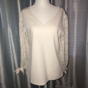 Gorgeous Cream Ann Taylor Blouse
